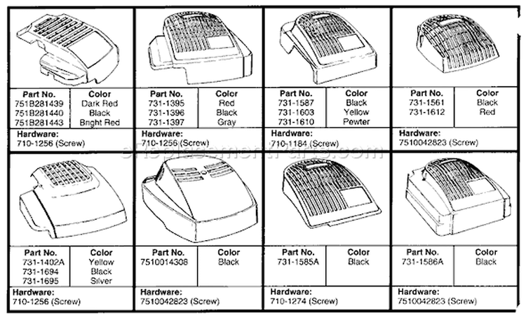 Page A Diagram and Parts List for 126-149C401 1996 Yard Man Lawn Mower